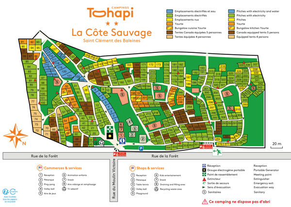 Lageplan von La Côte Sauvage