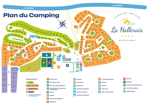 Lageplan von La Hallerais