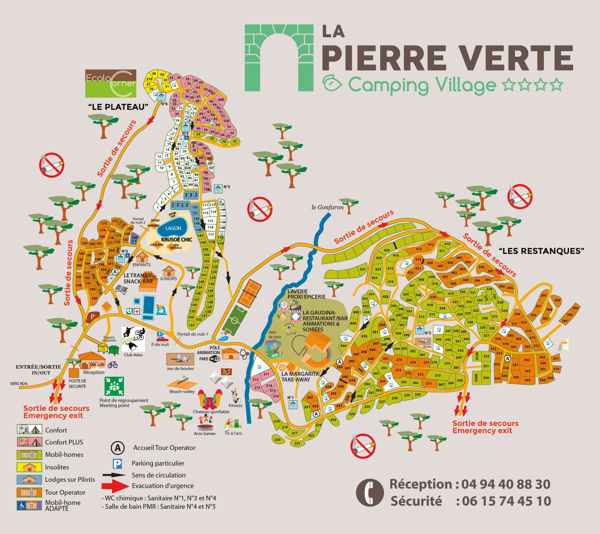 Lageplan von La Pierre Verte