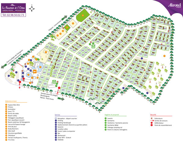 Lageplan von La Pommeraie de l'Océan