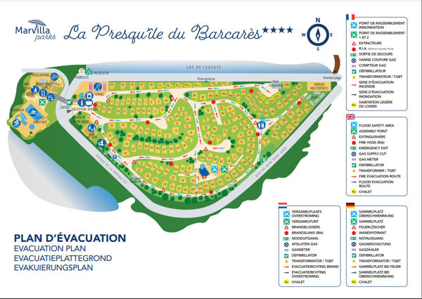 Lageplan von La Presqu'île du Barcarès