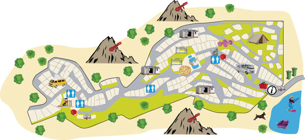 Lageplan von La Vallée Heureuse