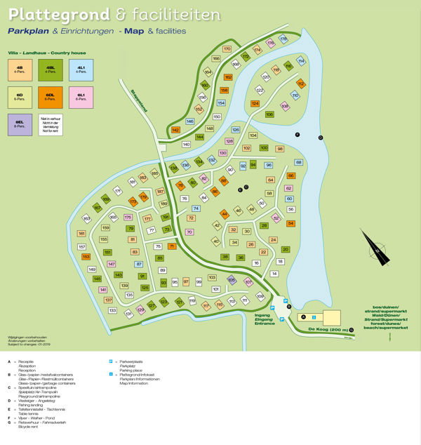 Lageplan von Landal Beach Park Texel
