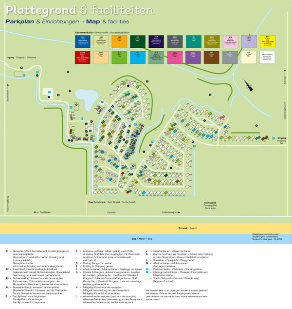 Lageplan von Landal Beach Resort Ooghduyne
