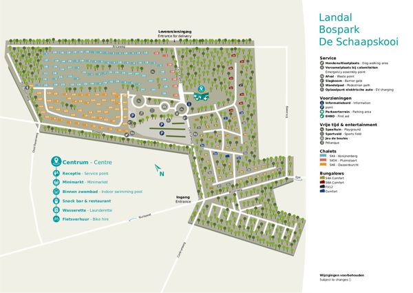 Lageplan von Landal Bospark De Schaapskooi