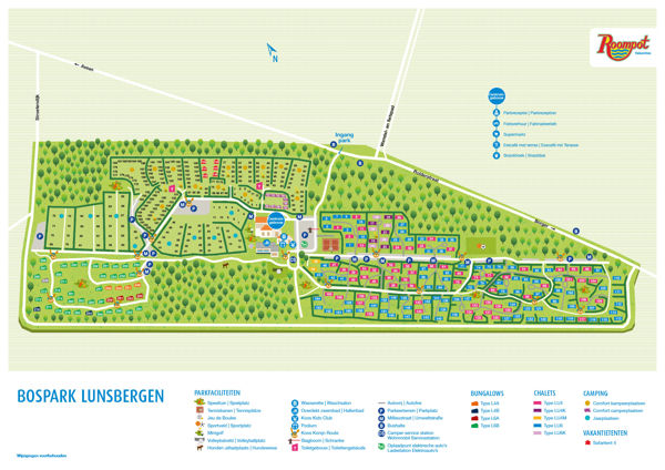 Lageplan von Landal Bospark Lunsbergen