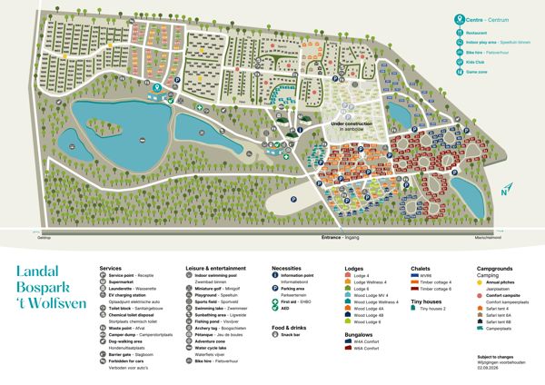Lageplan von Landal Bospark 't Wolfsven