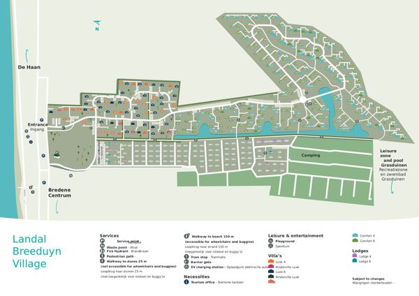 Lageplan von Landal Breeduyn Village