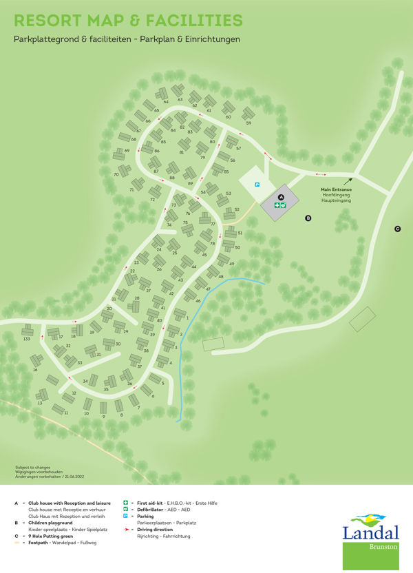 Lageplan von Landal Brunston