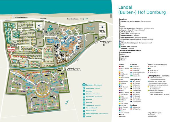 Lageplan von Landal Buitenhof Domburg