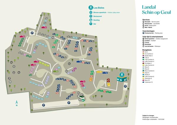 Lageplan von Landal Bungalowpark Schin op Geul