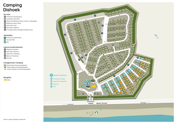 Lageplan von Landal Camping Dishoek