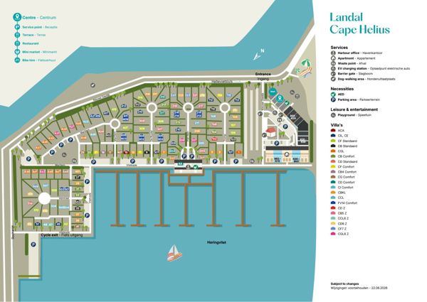 Lageplan von Landal Cape Helius