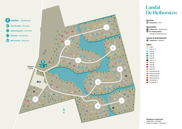 Lageplan von Landal De Heihorsten