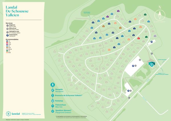 Lageplan von Landal De Schouwse Valleien