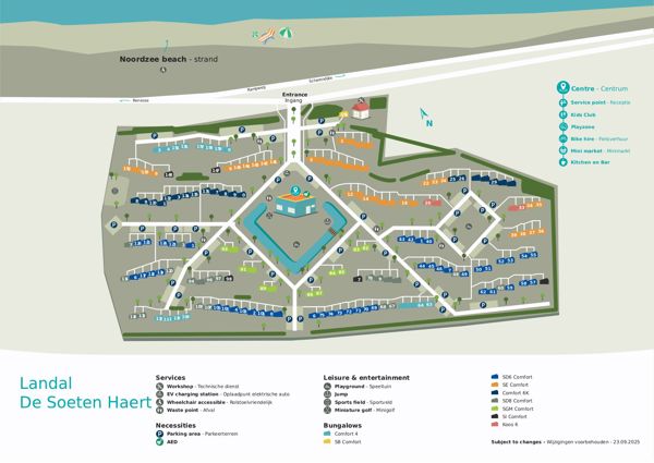 Lageplan von Landal De Soeten Haert