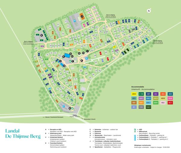 Lageplan von Landal De Thijmse Berg