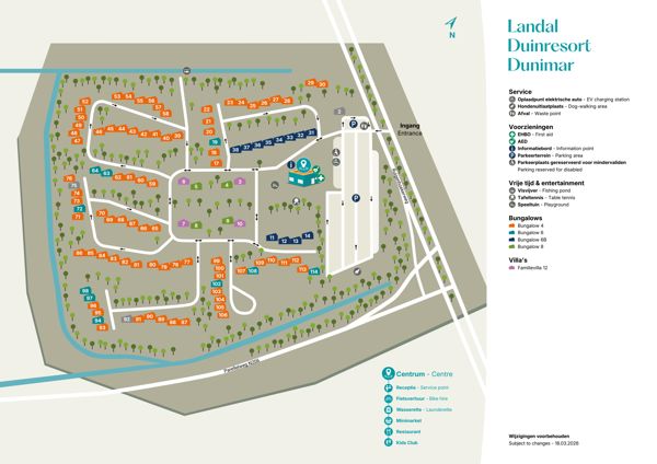 Lageplan von Landal Duinresort Dunimar