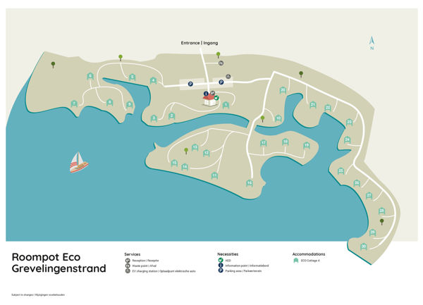 Lageplan von Landal ECO Grevelingenstrand 