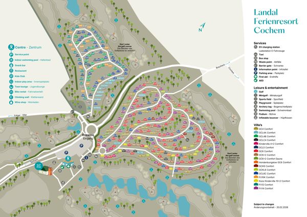 Lageplan von Landal Ferienresort Cochem