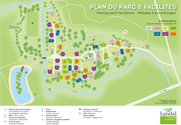 Lageplan von Landal Glamping Neufchâteau
