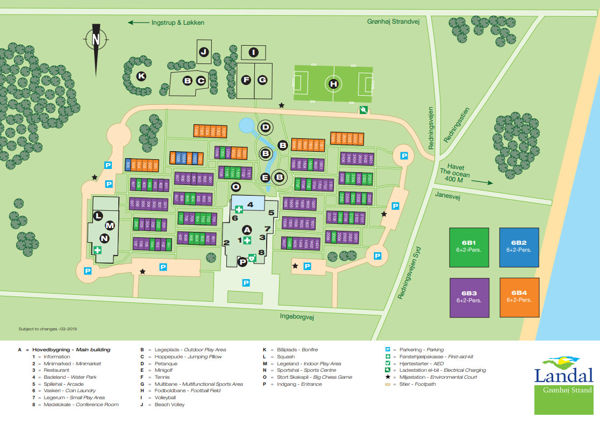 Lageplan von Landal Grønhøj Strand