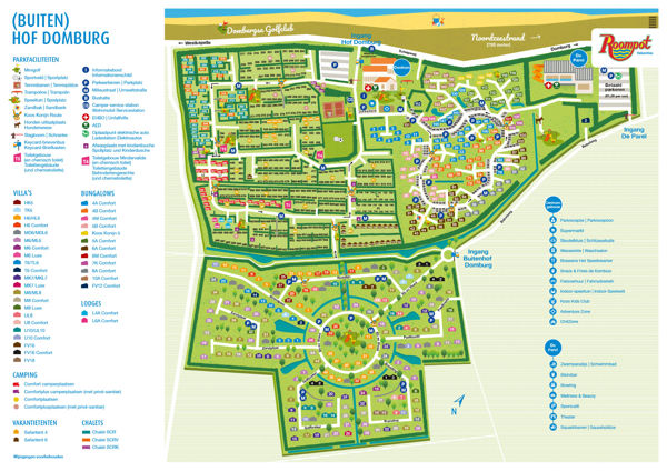 Lageplan von Landal Hof Domburg
