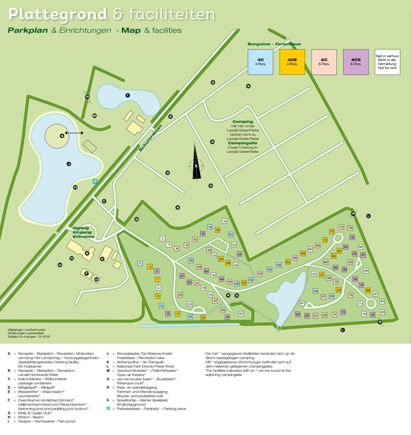 Lageplan von Landal Hunerwold State