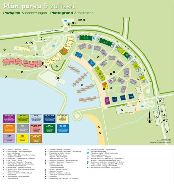 Lageplan von Landal Marina Lipno