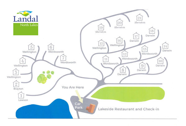 Lageplan von Landal North Lakes