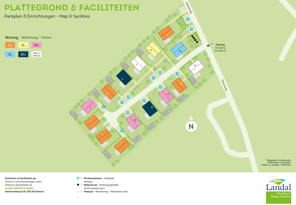 Lageplan von Landal Residence Berger Duinen