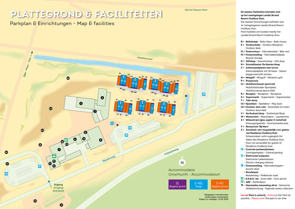 Lageplan von Landal Residence Ouddorp Duin