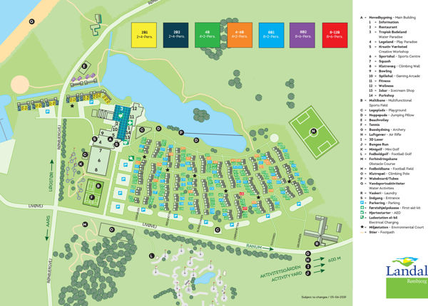 Lageplan von Landal Rønbjerg