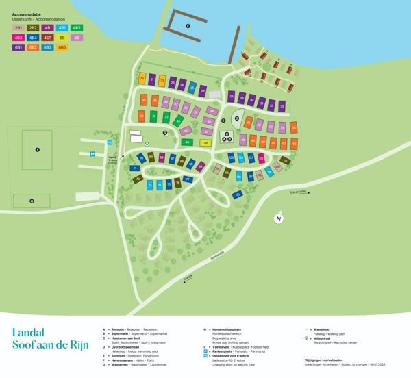 Lageplan von Landal Soof aan de Rijn