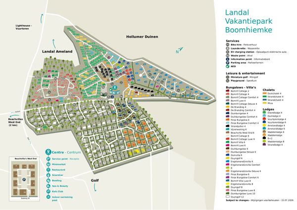 Lageplan von Landal Vakantiepark Boomhiemke