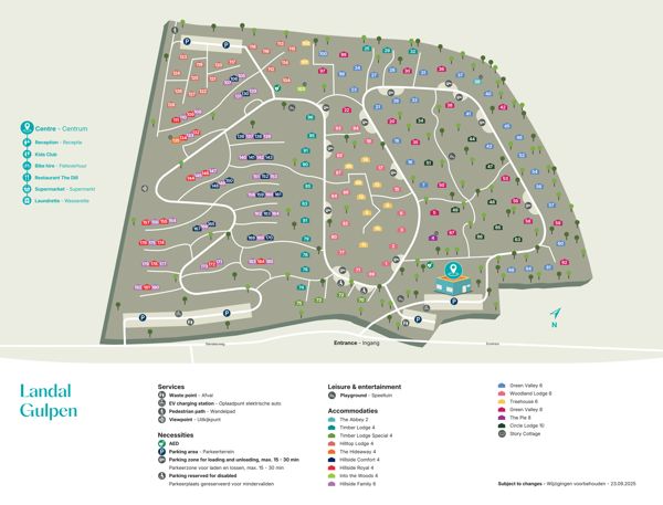 Lageplan von Landal Vakantiepark Gulpen
