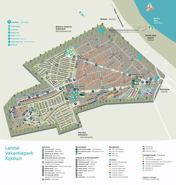 Lageplan von Landal Vakantiepark Kijkduin