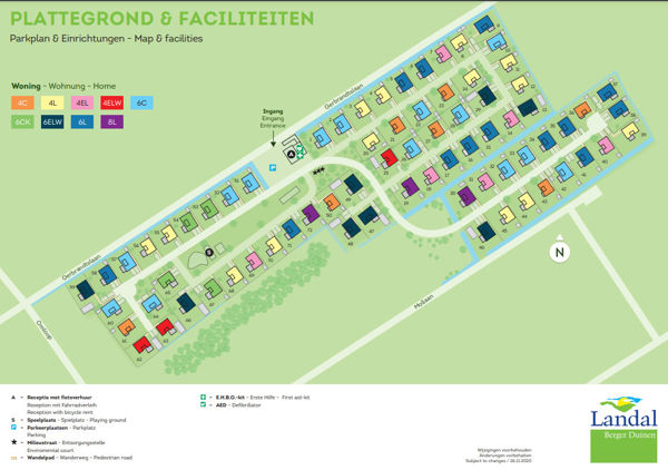 Lageplan von Landal Vakantievilla's Berger Duinen