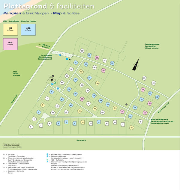 Lageplan von Landal Villapark Vogelmient