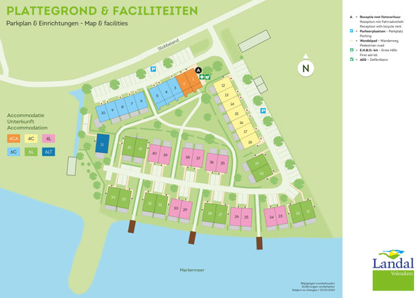 Lageplan von Landal Volendam