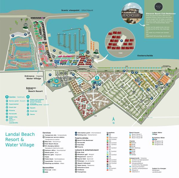 Lageplan von Landal Water Village