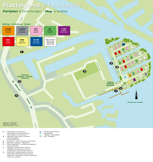 Lageplan von Landal Waterpark Terherne