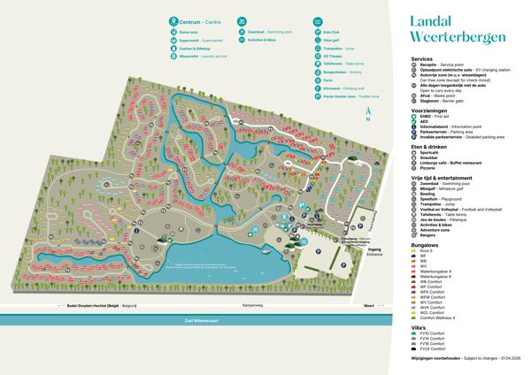 Lageplan von Landal Weerterbergen