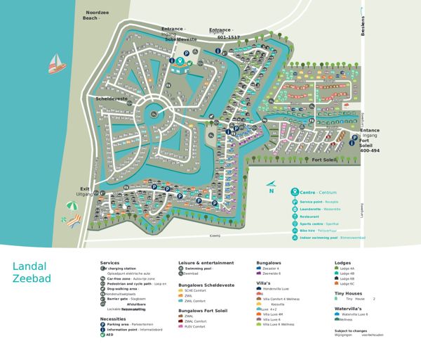Lageplan von Landal Zeebad