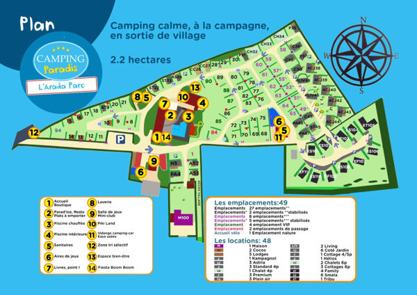 Lageplan von l'Arada Parc