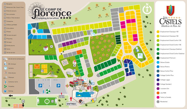 Lageplan von Le Camp de Florence
