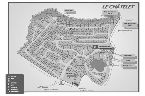 Lageplan von Le Châtelet