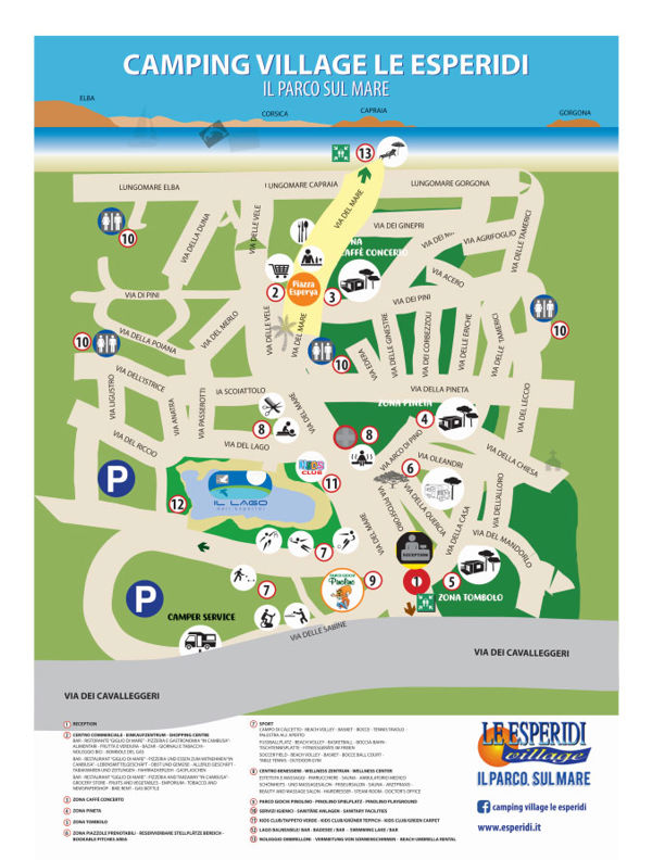 Lageplan von Le Esperidi