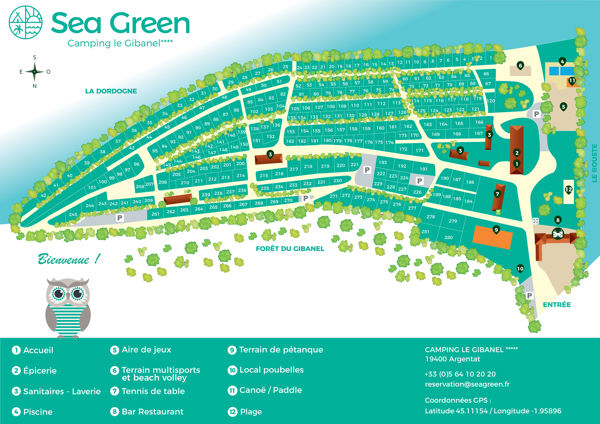 Lageplan von Le Gibanel