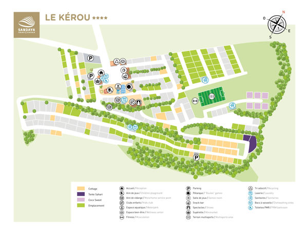 Lageplan von Le Kérou